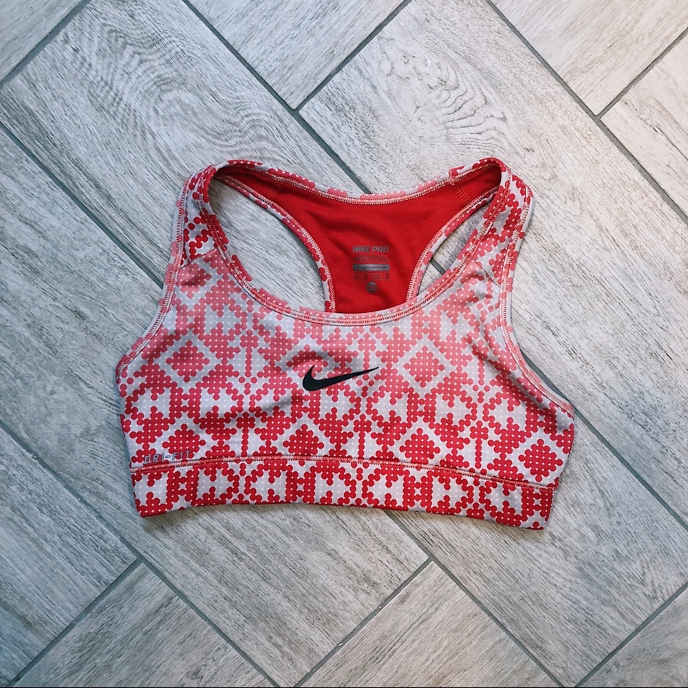 Orange/Pink Nike Sports Bra